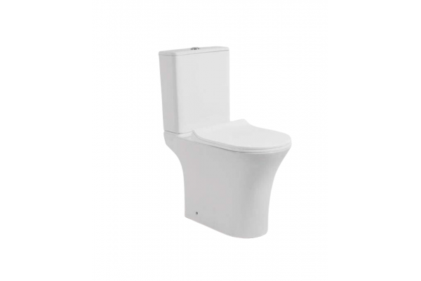 Напольный безободковый унитаз Cerutti Spa Bernina CT7193 белый, овальный, 34x65 см