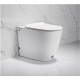 Приставной унитаз с функцией импульсного смыва Cerutti Spa Barbaria Pulse CT7264, белый, овальный, 36.5x57.5 см