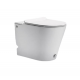 Приставной унитаз с функцией импульсного смыва Cerutti Spa Argentera Pulse CT7267, белый, овальный, 36x57.5 см
