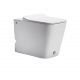Приставной унитаз с функцией импульсного смыва Cerutti Spa Disgrazia Pulse CT7269, белый, прямоугольный, 36x60 см