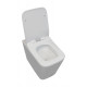 Приставной унитаз с функцией импульсного смыва Cerutti Spa Disgrazia Pulse CT7269, белый, прямоугольный, 36x60 см