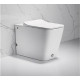 Приставной унитаз с функцией импульсного смыва Cerutti Spa Disgrazia Pulse CT7269, белый, прямоугольный, 36x60 см