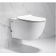 Подвесной унитаз с функцией импульсного смыва Cerutti Spa Barbaria Aria CT7277, белый, овальный, 36x58.5 см