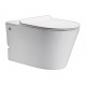 Подвесной унитаз с функцией импульсного смыва Cerutti Spa Argentera Aria Pulse CT7279, белый, 36x58.5 см