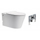 Подвесной унитаз с функцией импульсного смыва Cerutti Spa Argentera Aria Pulse CT7279, белый, 36x58.5 см