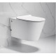 Подвесной унитаз с функцией импульсного смыва Cerutti Spa Argentera Aria Pulse CT7279, белый, 36x58.5 см