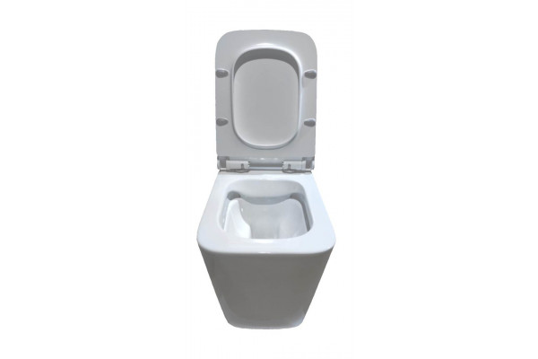Подвесной безободковый унитаз Cerutti Spa Maiella aria CT7402 белый, прямоугольный, 35x49 см