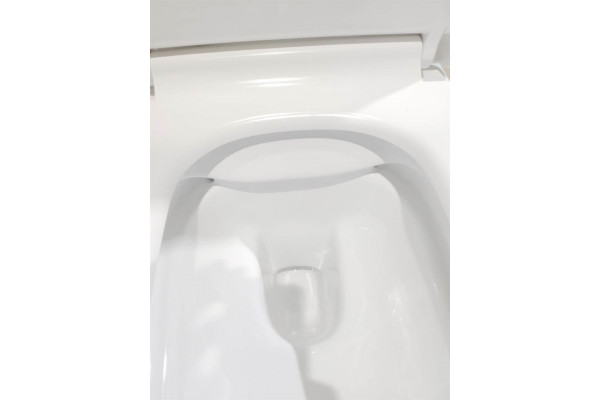 Подвесной безободковый унитаз Cerutti Spa Maiella aria CT7402 белый, прямоугольный, 35x49 см