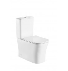 Напольный унитаз-компакт Cerutti Spa Marmolada CT7777 белый, прямоугольный, 36.5x62 см