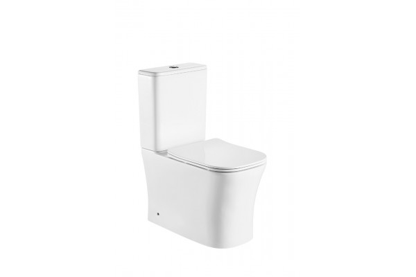 Напольный унитаз-компакт Cerutti Spa Marmolada CT7777 белый, прямоугольный, 36.5x62 см
