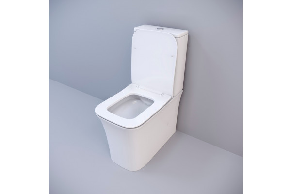 Напольный унитаз-компакт Cerutti Spa Marmolada CT7777 белый, прямоугольный, 36.5x62 см