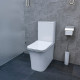 Напольный унитаз-компакт Cerutti Spa Marmolada CT7777 белый, прямоугольный, 36.5x62 см