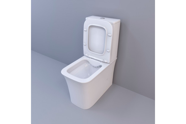 Напольный унитаз-компакт Cerutti Spa Marmolada CT7777 белый, прямоугольный, 36.5x62 см