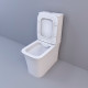 Напольный унитаз-компакт Cerutti Spa Marmolada CT7777 белый, прямоугольный, 36.5x62 см