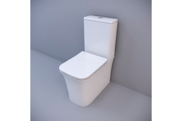 Напольный унитаз-компакт Cerutti Spa Marmolada CT7777 белый, прямоугольный, 36.5x62 см