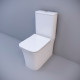 Напольный унитаз-компакт Cerutti Spa Marmolada CT7777 белый, прямоугольный, 36.5x62 см