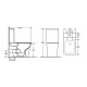 Напольный унитаз-компакт Cerutti Spa Marmolada CT7777 белый, прямоугольный, 36.5x62 см