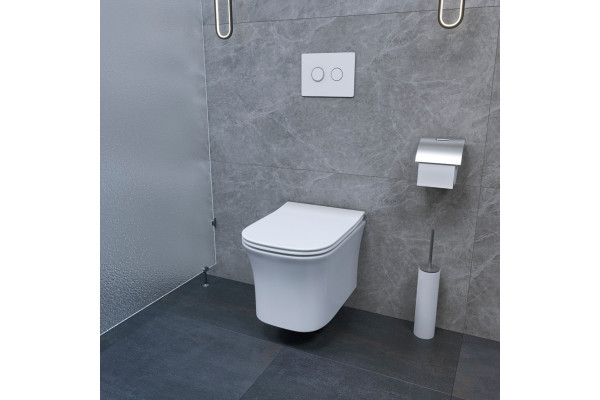 Подвесной унитаз Cerutti Spa Marmolada aria CT7778 белый, прямоугольный, 36x48.5 см