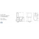Напольный унитаз-компакт Cerutti Spa ADIGE CT7836 белый, 36.5x62 см