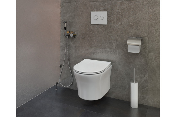 Подвесной унитаз Cerutti Spa Adige Aria CT7837 белый, 36x49 см