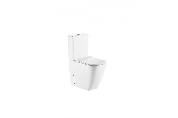 Напольный безободковый унитаз Cerutti Spa CHIKA CT8708 белый, 38.5x62 см