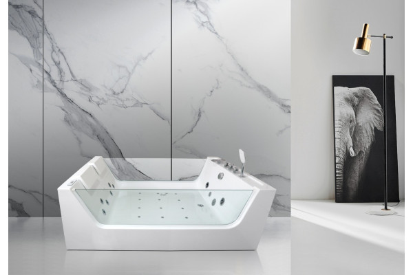 Акриловая гидромассажная ванна Cerutti Spa C-454 1700x1200x580 прямоугольная,  в современном стиле