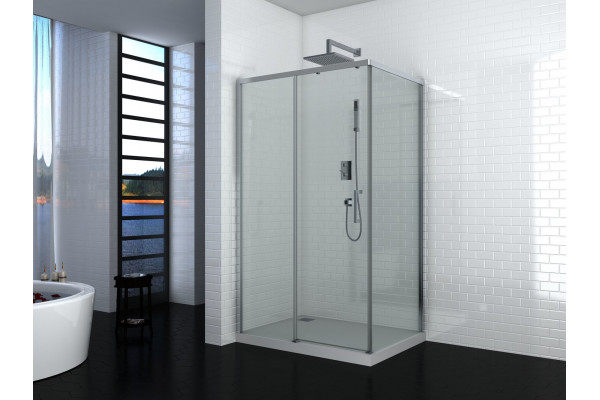 Душевой уголок Cerutti Spa Vito110-L без поддона прямоугольный, двери раздвижные