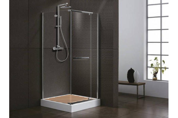 Душевой уголок Cerutti Spa ZQ91T без поддона квадратный, двери распашные