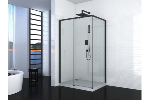 Душевой уголок Cerutti Spa Vito110B-L без поддона прямоугольный, двери раздвижные
