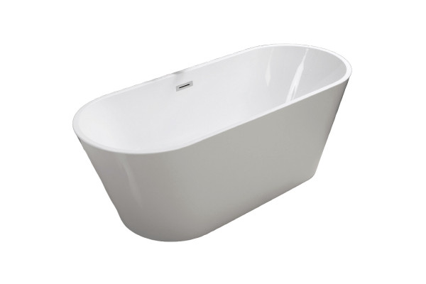 Акриловая ванна Cerutti Spa Sella 170x75 CT9040 Белая овальная, отдельностоящая