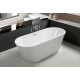 Акриловая ванна Cerutti Spa Sella 170x75 CT9040 Белая овальная, отдельностоящая