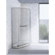 Душевой уголок Cerutti Spa ZP101T 100x100, профиль хром, двери распашные, стекло прозрачное