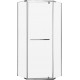 Душевой уголок Cerutti Spa ZP101T 100x100, профиль хром, двери распашные, стекло прозрачное