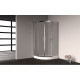 Душевой уголок Cerutti Spa Viva 90 90x90, профиль хром, четверть круга, двери раздвижные