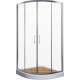 Душевой уголок Cerutti Spa Viva 90 90x90, профиль хром, четверть круга, двери раздвижные