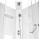 Душевая кабина Cerutti SPA Chika 90х90х215 профиль хром, стекло прозрачное, поддон низкий, без крыши