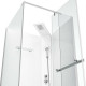 Душевая кабина Cerutti SPA Mimi 90х90х215 профиль хром, стекло прозрачное, квадратная, поддон низкий