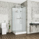 Душевая кабина Cerutti SPA Mimi 90х90х215 профиль хром, стекло прозрачное, квадратная, поддон низкий