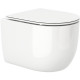 Подвесной унитаз Cerutti SPA Oglio Aria CT8909 белый, микролифт, овальный, 36.5x48.5 см