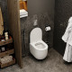 Подвесной унитаз Cerutti SPA Oglio Aria CT8909 белый, микролифт, овальный, 36.5x48.5 см