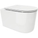 Подвесной унитаз Cerutti SPA Tanaro Aria CT8910белый, микролифт, овальный, 36.5x49 см
