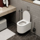 Подвесной унитаз Cerutti SPA Tanaro Aria CT8910белый, микролифт, овальный, 36.5x49 см