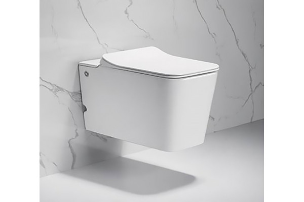 Комплект Унитаз Cerutti Spa Disgrazia Aria Pulsе 7281 безободковый, с микролифтом, импульсный смыв + система инсталляции, цвет белый