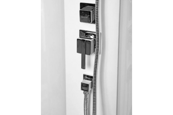 Душевая кабина Cerutti Spa Mimi 901T профиль хром квадратная, поддон низкий