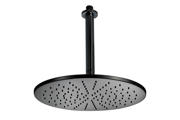 CISAL Shower Верхний душ D300 мм с потолочным держателем L180 мм цвет черный DS01370040