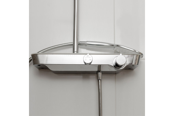 Термостат Clever Nine Elegance 60154 с душевым гарнитуром, термостат, хром