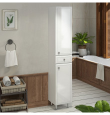 Шкаф-пенал Comforty Сочи 35 напольный, ручки хром