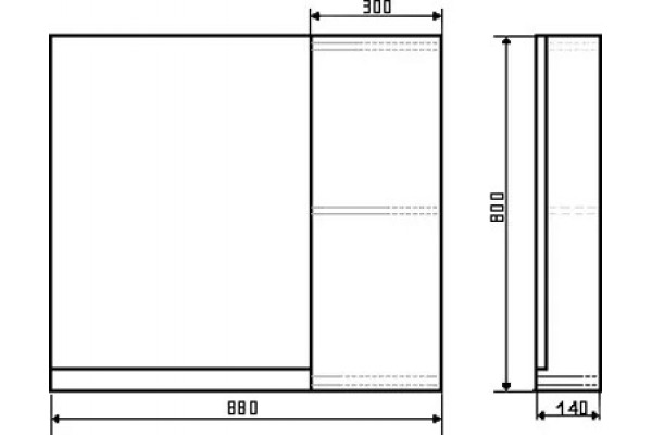 Мебель для ванной Comforty Кёльн 90-1 дуб темный подвесная, с ящиками