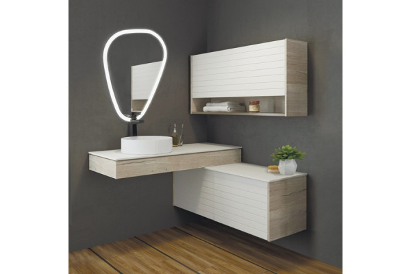 Зеркало Comforty Олеандр 70, с подсветкой и сенсером, овальное