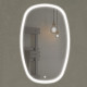Зеркало Comforty Космея 50, с подсветкой, овальное